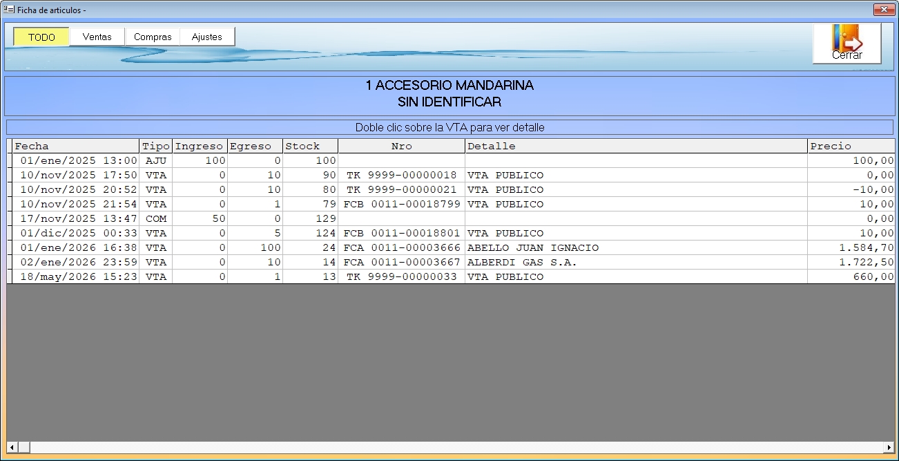 Sistema de Stock y Facturación